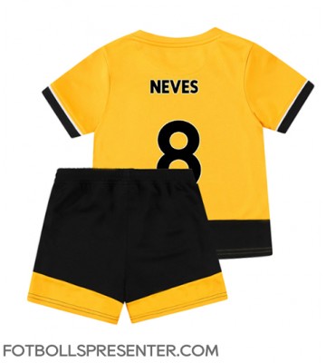 Wolves Ruben Neves #8 Hemmatröja Barn 2022-23 Kortärmad (+ korta byxor)
